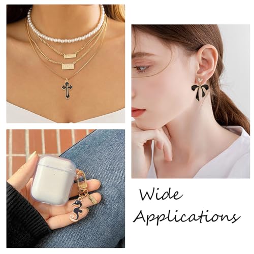 30 st. Cross Emaill hangers Zwarte Zwan/Bow Emaill Dangle Charms Butterfly Heart Cat Shape Hangers Assorted Emaill Hangers voor DIY oorbellen ketting sieraden maken, Emaill, Emaill 3