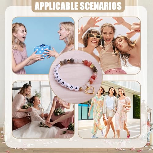 Bruiloft getuige armband, bruidsmeisje, Vragen Cadeau, Stretch armband voor bruidsmeisjes, bruidsmeisjes, bruiloft sieraden, geen 4