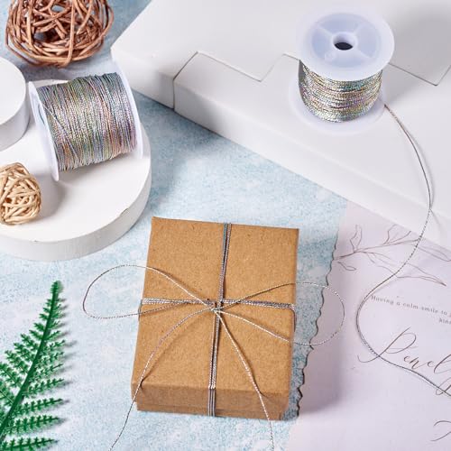 2 Rolls 0.7mm Borduren Draad Kruissteek Thread 9 Ply Polyester Borduurwerk Thread voor haak Naaien Vriendschap armband sieraden maken 4