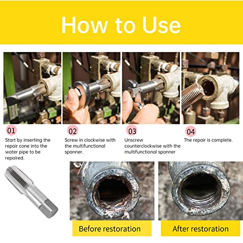 1/2 inch draad kraan, hoge hardheid staal CNC het bewerken van draad reparatie Machine stappen voor nood reparatie 5