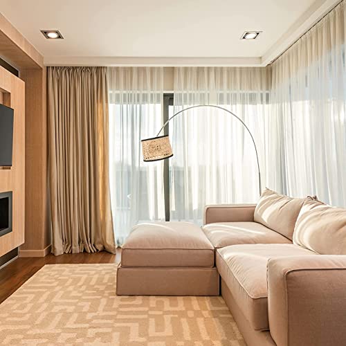 Gevlochten Rattan Lampshade, Hexagonale Polygonale Vorm, Delicate Verpakking, Gewichtloos, Uitstekende Licht Transmissie, Rattan Lampshade Voor Kroonluchters