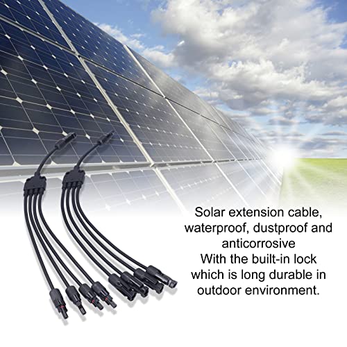 Solar Connectors, Solar Panel Connector 4 Branch Y Type Parallel Connector Solar Panel Uitbreiding Kabel PV Wire Adapter voor Solar Panel 3