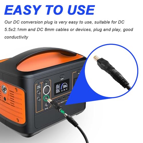 DC 7909 stekker naar DC bus 5,5 mm x 2,1 mm en DC 7909 bus naar DC 5,5 mm x 2,1 mm stekker (4 stuks) 4