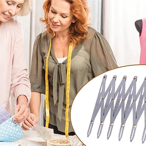 Aluminium Naaien Meter, Knoppengids Spacer verstelbare lengte Multifunctionele Anti-roest DIY Gordijn Accessoires voor huishoudens 3