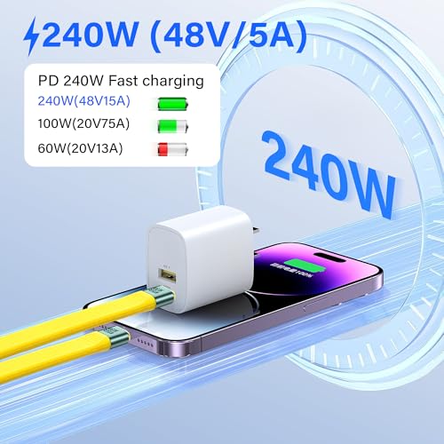 USB4-type C-uitbreiding Kabel, 240W, 8K, PD, Fast Charging, 40Gbps, Ultra-dunne FPC Datakabel, USB C tot USB C, geschikt voor laptops en mobiele telefoons 3