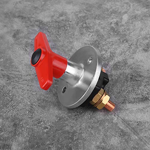 Switch Auto Batterij 12V-60V isolator Power Key loskoppelen Eenvoudige installatie Roestvrij voor elektrische apparatuur snijden Batterij trekker 5