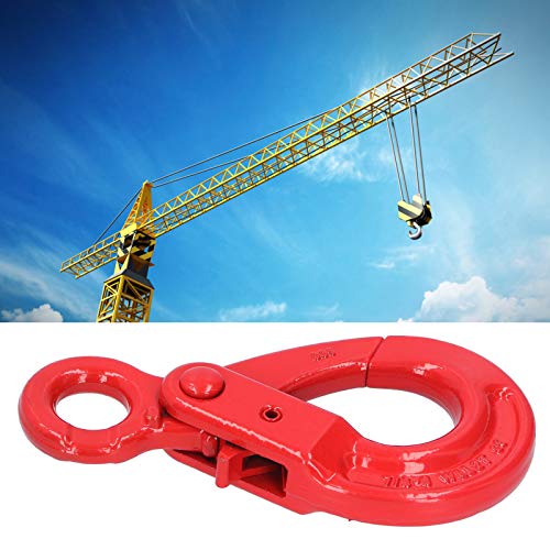 Slip Hook Safety Lock Legering Staal Oogtype Self Locking Rotatie Hoist Pull Hooks G80 2T voor Fabriek liften Port Transport Bouwtechniek 3