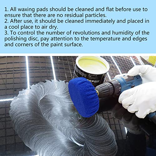 20 st Polijsten Bonnet Pads Buffer Bonnets Waxers Microfiber Waxing Buffing Cover Auto Polisher Reparatie Buffing Microfiber Pad voor 5 tot 6 Inch Auto Polisher 4