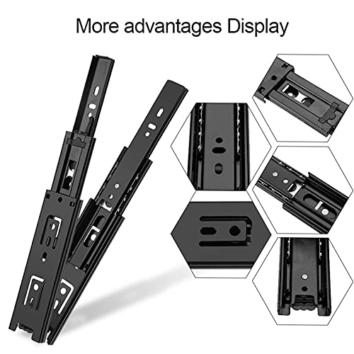 Mini korte lade Stille volledige uitbreiding hardware voor keukenkast 2 stukken staal zinkplaten, 6 inch lengte (15.2cm/6in) 5