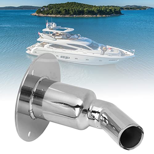 Thru Hull Uitlaat, 316 roestvrij staal Thru Hull Uitlaataansluiting voor 24mm buizen, buizen, Diesel Verwarmers Thru Hull Skin (Curve) 5