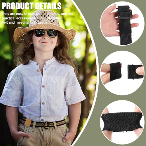 30Stuks riemlussen voor broeken Elastische riemhouders Rugzakhouder Nylon Webbing Outdoor Keepers Hoops Accessoires voor het beveiligen van riem Rugzakken Slings, Multicolor, S 5