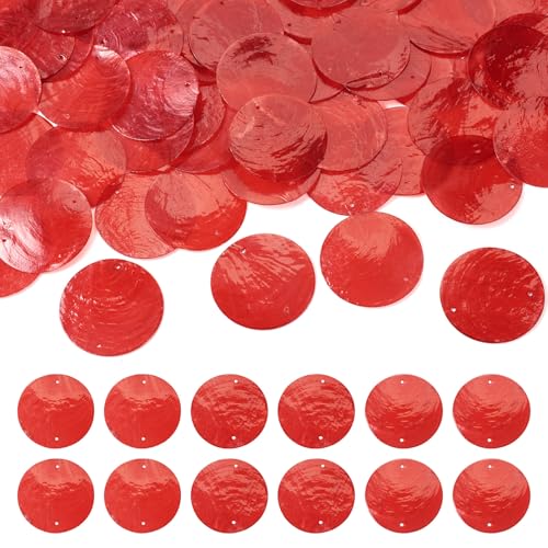 Natuurlijke schelp bedeltjes Flat Disc Shell Pieces Hangers Seashell Link Connector Bedels voor Wind Chime Kettingen Oorbellen Zomer sieraden maken