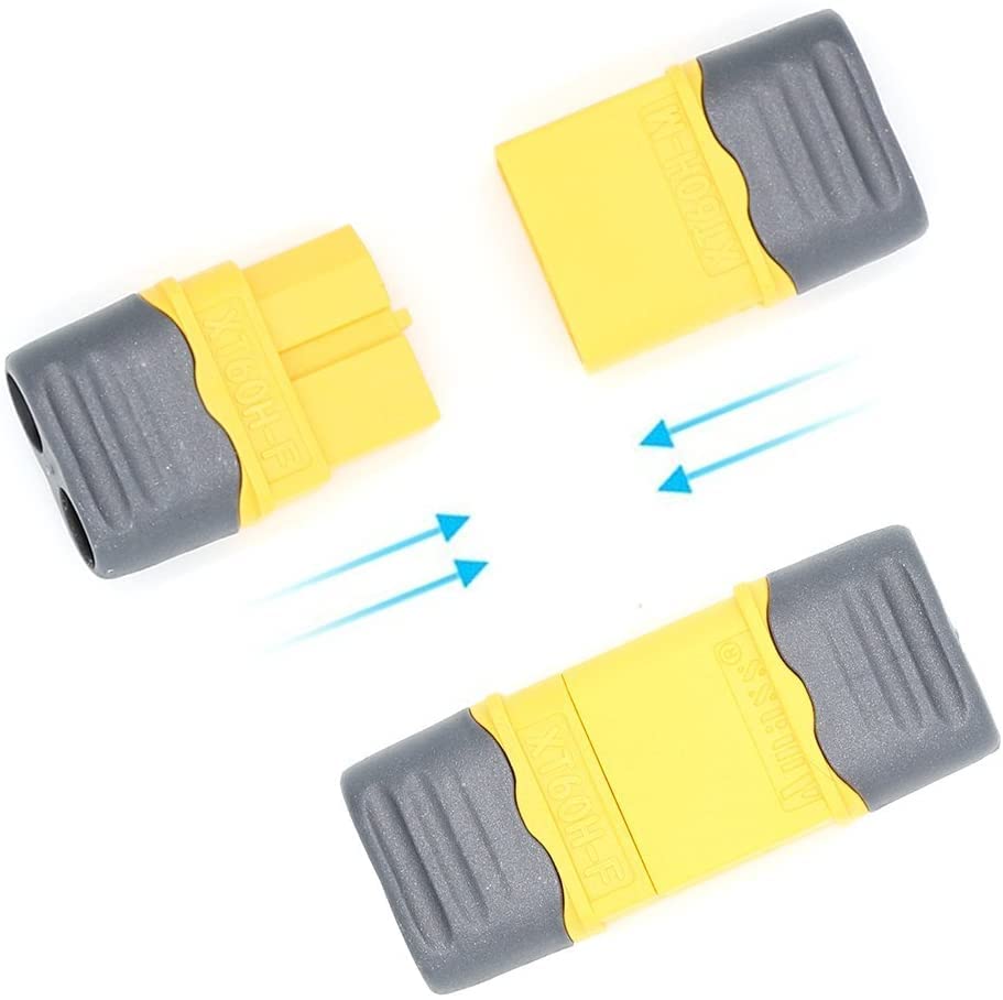 XT-60H Plug, 24 Pack 12 Pairs, XT-60 Man Vrouwelijke Connector, XT60H Batterijpluggen voor RC Lipo Batterij, Helicopter Quadcopter (12st XT60H Plug+12Pcs 3