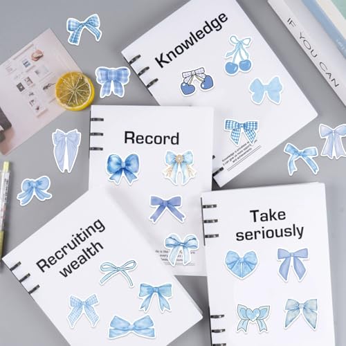 50 stuks Bow Button Stickers voor tieners Volwassenen Cartoon Bow Waterproof Vinyl Sticker Set Auto Motorfiets Fiets Skateboard Snowboard Bagage Laptop Koffer Helm Motorfiets