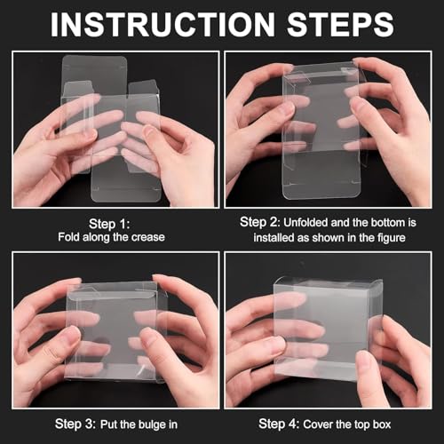 20 st. Duidelijke Cadeaudozen 7 x 6,5 x 3,8 cm Helder Rechthoek PVC Cadeaudozen voor Candy Chocolate bruiloft ornamenten geschenken 4