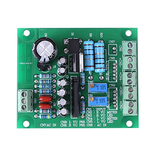 2 Pack VU Meter met warme achtergrondverlichting voor audioniveauopname, Wordt geleverd met stuurprogrammabord - Analoge audioniveauversterkerpaneel