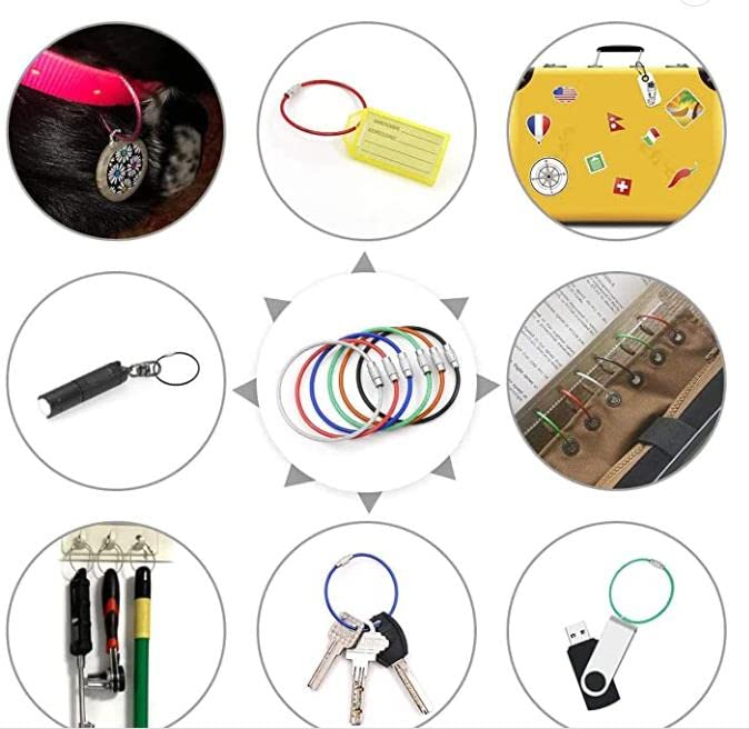 10 st. Sleutelhanger pil Box, Mini aluminium pil Box, waterdichte Organisator Case, Portable Container Keychain+Wire Keychain+Small Spoon+D-Shaped Keychain voor 5