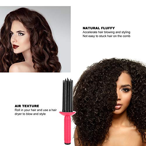 Hair Curler Haar Fluffy Curling Roll Comb Antislip Curling Wand Haarstyling Tool Borstel Curling Tool Aubonacci Styler voor krullend haar Styling Tools Wand Pin Curl 3