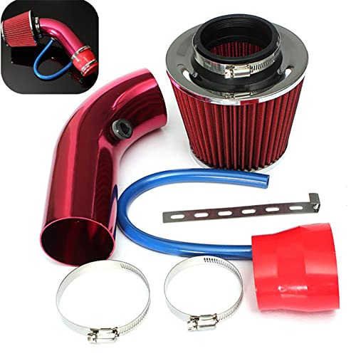 Cold Air Intake Pijp, 76mm Universal PerCompatibele metmance Auto Cold Air Intake Turbo Filter Aluminium Automotive Air Filter Inductie Flow Garden Slang Kit 3