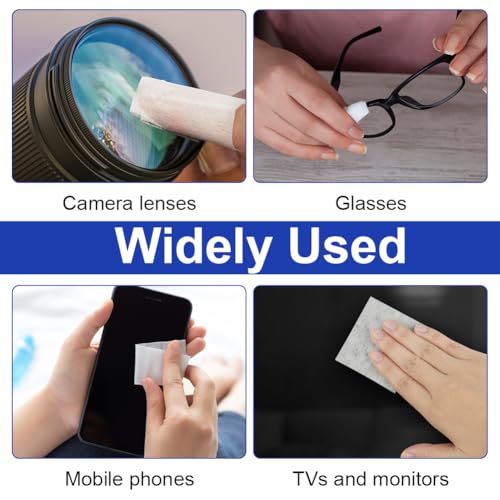 240 Schoonmaakkleding 5 x 5 cm Schoonmaakkleding Set 1 x Glazen Schoonmaakkleding voor lenzen, filters, lenzen en LCD displays 4