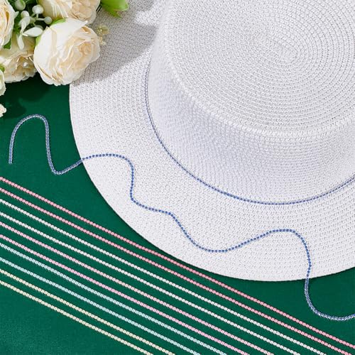 12 Yards 6 Kleuren Parel Trim Sluit ketting, 2.5mm Faux Pearl kralen ketting voor sieraden maken bruids accessoires en ambachtelijke versieringen 4