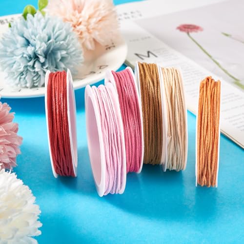 60m 1mm Waxed katoen draad Macrame koord garen gevlochten kralen dunne rode draad voor DIY ambachten vriendschap armband ketting sieraden maken 5