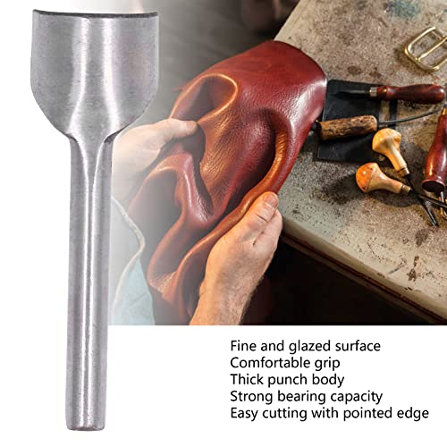 Halve ronde Cutter Punch Tool Staal Arc-vormige DIY leren band Punching Tool voor lederen Craft Naaldwerk(50mm) 5
