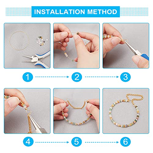 Heishi Stone Kralen 160 Pieces 8 Kinds Plat rond Loose Stone kralen voor armbanden oorbellen ketting sieraden maken 5