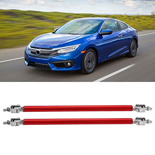 Bumper Support Bar, 2PCS 7.9" Car Front Bumper Lip Strut Rod Tie Ondersteuning Bar Strut Auto Wijziging (rood) 5
