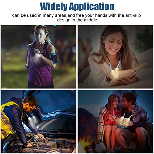 Neklicht 3 kleuren 9 Helderheid Verstelbaar oogvriendelijk Oplaadbaar leeslampje voor lezers Craft Outdoor Gift