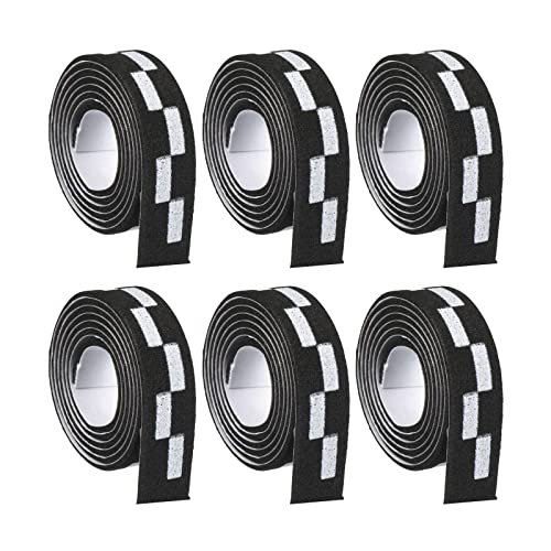 18" Tafeltennis Side Tape, 6 Pack Ping Pong Edge Tape Bescherm de randen van rubber en mes voor Paddles Racket, zwart