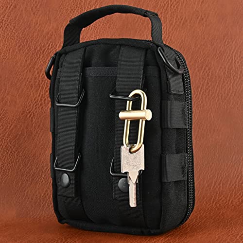 Slide Lock Carabiner Brass Lock Keychain Clip Snap Lock hangslot 3