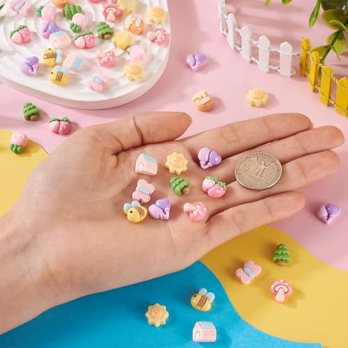 Hars Cabochons Slijm Charms Flatback Cabochons voor Sieraden Ambachten Scrapbooking Hoofdband Telefoon Case Decor 5