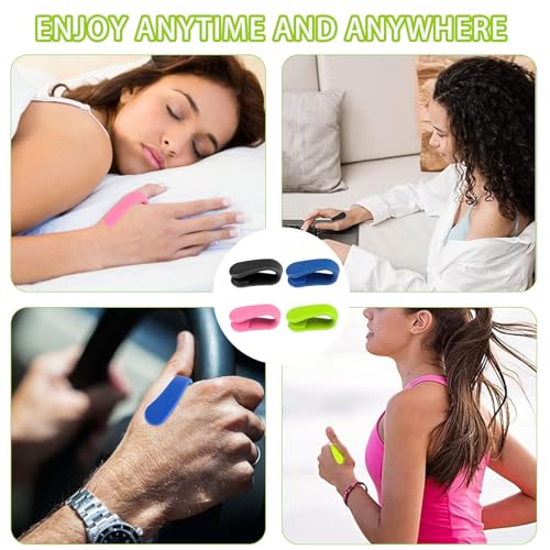 Acupressure Clips, Pack of 4, Hand Clamps, Acupressure Clip, Skills Panic Attacks Tool Massage Clip voor Hoofdpijn, Stress, Angst, Spanning, Draagbare 4 kleuren 5