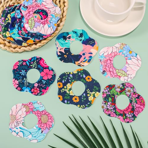 25Pc Zelfklevende Patches voor Dexcom G7, Non-Woven Stof Over Patches met Gat Bloemvormige Waterdichte Sensor Stickers Compatibel met Dexcom G7 3