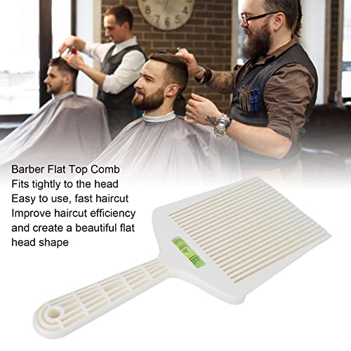 Barber Flattop Comb, Barber Flat Top Comb Professional Flat Top Comb, Flat Top Guide Comb Hairstyle Clipper Comb, Salon Hair Cutting Comb met nauwkeurig nivelleringssysteem Styling Tools voor kappersalon