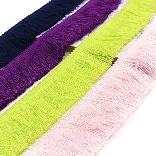 5 m 5 cm Tassels Fringe Land Cutting Fringes Decoratie Band Dans Fringe Naaiaccessoires voor kleding kostuums DIY Naaigordijnen Tafel Runner Decoratie Zwart 5