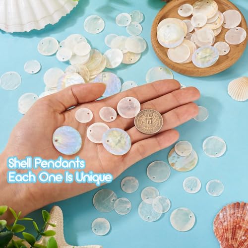 Natuurlijke Shell Charms Zoetwater Seashell Dangel Bedels Losse Spacer Hangers voor armbanden ketting oorbellen sieraden maken 5