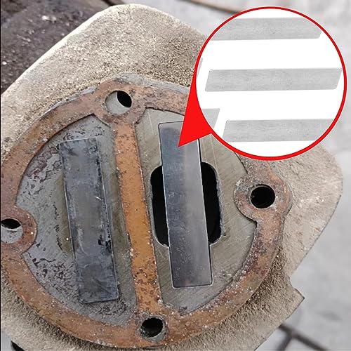 10Pcs Air Compressor Valve Plate, gietijzeren Rechthoekige Pump Accessoires, voor 51mm cilinder, Noodzakelijke Accessoires voor onderhoud, 10 X 47 mm 3