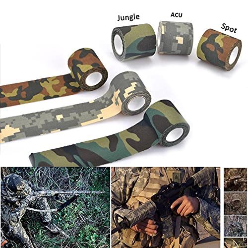 10m waterdichte camouflage tape buiten zelfklevende beschermende stretch bandage roll dikke camo wrap tape voorkomt glad 3