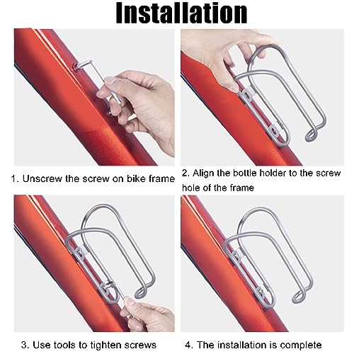 Fietsfles kooi, metalen Legering Fietskooi, Anti-krab Fietsfles kooi, fietsfles kooi voor Mountainbike Racefiets MTB 4