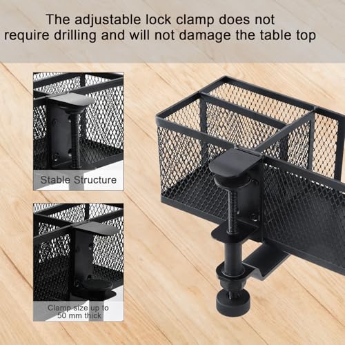 4-in-1 bekerhouder, roterende hoofdtelefoonhouder met 2 gat voor draad, Penhouder voor Office, Verwijderbaar, Fleshouder 10 cm diameter, 20,5 x 10,5 cm, voor Drinkflessen, Home Pen 4