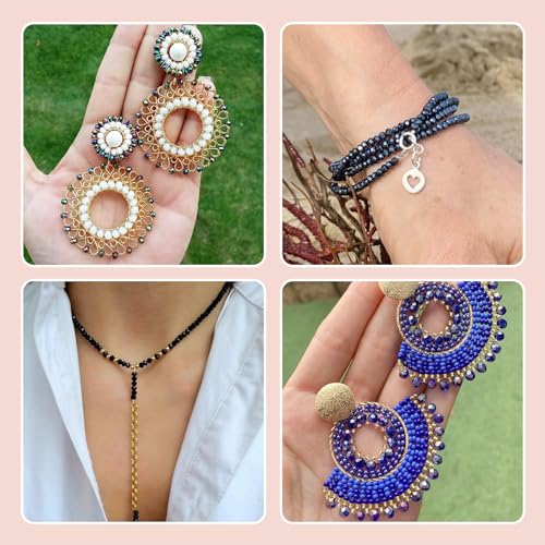 1100st Rondelle Glazen Kralen 4mm Facet Transparante Kralen Losse Spacer Kralen Bulk voor sieraden armband Vrouwen DIY Valentijns oorbellen ketting 3