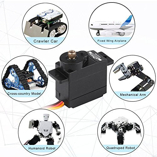 10g digitale Servo, 4.8-6V Micro Metal Getriebe Servo fur RC Modell Fixed Wing Flugzeug