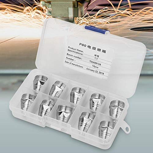 10 st P80 plasma sproeiers 1.1mm verbruik van plasmasnijders voor zaklamp voor plasmasnijders 1.1mm nevel 5