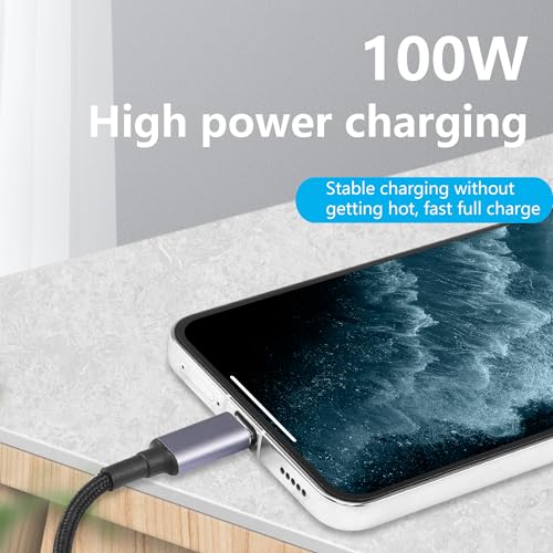 Power Cable DC 5525 Female Input DC 5525 naar USB Type C Man Power Extension Kabel met PD Automatische ID-chip voor mobiele telefoons, tabletten 4