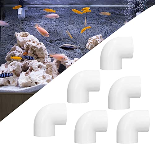 12Pcs PVC Pipe Fittings 2 Way Plastic Pipe Fittings Watervoorziening Joints 90 Degree Elbow Adapter voor Irrigatie Pools(25mm) 5