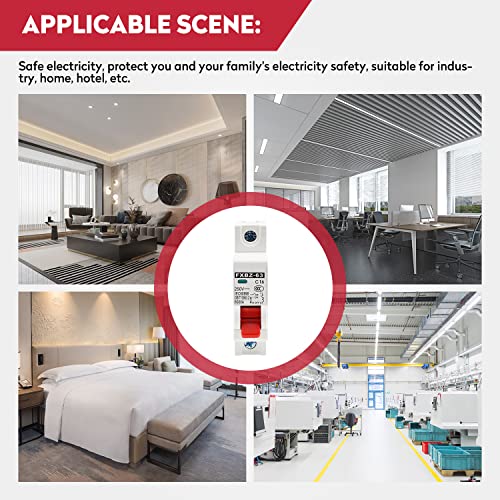 250V DC Circuit Breaker, DIN Rail, 50A, 1P Home, Overloadbeveiliging, Air Switch, Home Lighting Fuse Vending Machine, Distributor Lines, Solar, PV-systeem 5