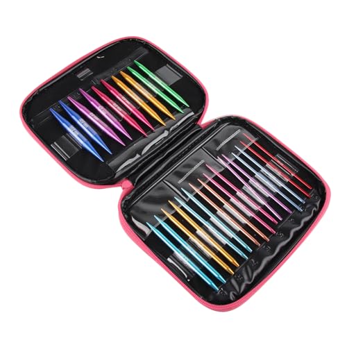 Verwisselbare haak naalden, ronde breinaalden Verwisselbare breinaalden Gladde hoge sterkte 13 PCS voor doe-het-zelver thuis Weven breien Breigereedschappen