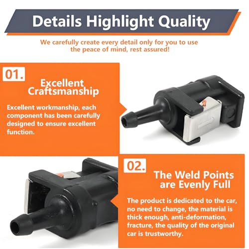 Buitenboord brandstofleidingconnector 1 paar vrouwelijke Barb brandstof slang lijn connector voor Marine Engine 8mm buitenboord 6E5-24305-06-00 kwik buitenboord brandstof connector suuonee buitenboord brandstof lijn connector 1 paar fema 4